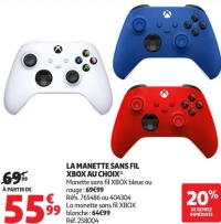 LA MANETTE SANS FIL XBOX AU CHOIX