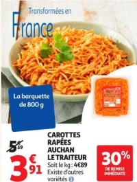 CAROTTES RÂPÉES AUCHAN LE TRAITEUR