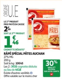 RÂPÉ SPÉCIAL PÂTES AUCHAN