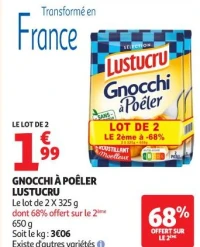 GNOCCHI À POÊLER LUSTUCRU