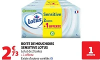 BOITE DE MOUCHOIRS SENSITIVE LOTUS