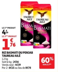 RIZ BASMATI DU PENJAB TAUREAU AILÉ