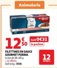 FILETTINES EN SAUCE GOURMET PURINA