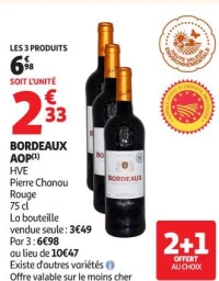 BORDEAUX AOP(1) HVE Pierre Chanau Rouge