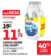 LESSIVE LIQUIDE 2 EN 1 DASH