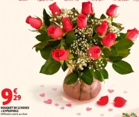 BOUQUET DE 12 ROSES + GYPSOPHILE