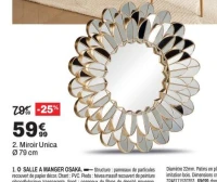Miroir Unica Ø 79 cm
