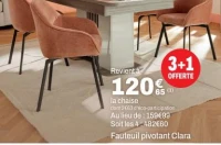 Fauteuil pivotant Clara