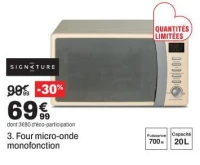 Four micro-onde monofonction Signature