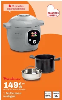 Multicuiseur intelligent Moulinex