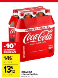 COCA COLA <<Format Familial>> Original, 6 x 1,75 L.
