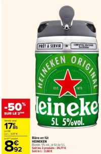 Bière en fût HEINEKEN