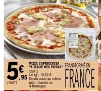 PIZZA CAPRICCIOSA "L'ITALIE DES PIZZAS"