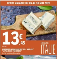 Gorgonzola Mascarpone 36% MAT.GR. "L'Italie des Fromages"