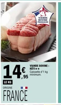 VIANDE BOVINE : RÔTI