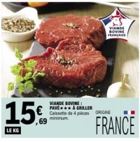 VIANDE BOVINE : PAVÉ A GRILLER