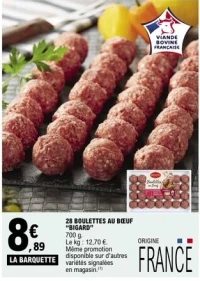 28 BOULETTES AU BŒUF "BIGARD"