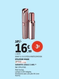 EPILATEUR VISAGE FLAWLESS