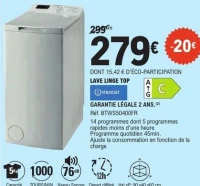 LAVE LINGE TOP (i) INDESIT