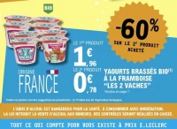 YAOURTS BRASSÉS BIO À LA FRAMBOISE "LES 2 VACHES"