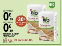 Farine de blé bio "Bio Village"