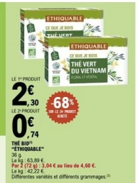 THÉ BIO “ÉTHIQUABLE”