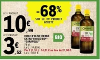 HUILE D'OLIVE VIERGE EXTRA VIVACE BIO "CARAPELLI" 75 cl.