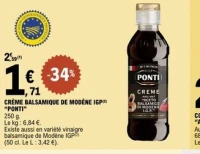 CRÈME BALSAMIQUE DE MODÈNE IGP "PONTI"