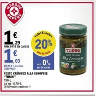PESTO CRÉMEUX ALLA GENOVESE "TURINI"