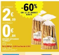 GRESSINS ARTISANAUX "FLORELLI"