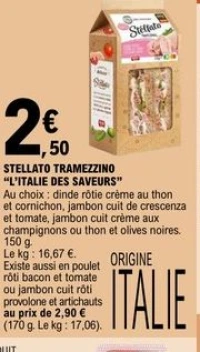 STELLATO TRAMEZZINO "L'ITALIE DES SAVEURS"