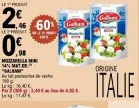 MOZZARELLA MINI 14% MAT.GR. "GALBANI"