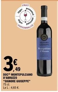 DOC MONTEPULCIANO D'ABRUZZO "SIGNORE GIUSEPPE"