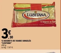 12 BEIGNETS DE VIANDE SURGELÉS "LUSITANA"