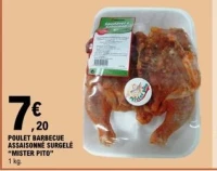 POULET BARBECUE ASSAISONNÉ SURGELÉ "MISTER PITO"