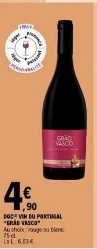 DOC VIN DU PORTUGAL "GRÃO VASCO"