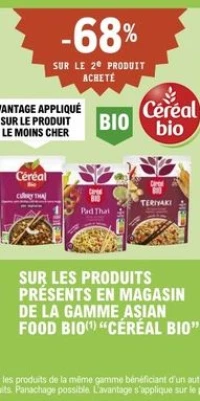 LES PRODUITS DE LA GAMME ASIAN FOOD BIO "CÉRÉAL BIO"