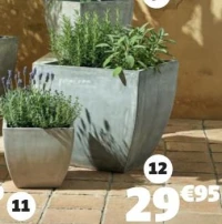 CACHE-POT FIBRE ARGILE DIM. 47X47X47 CM
