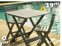 TABLE RELAX DIM. 72X79X70 CM, STRUCTURE POLYPROPYLÈNE