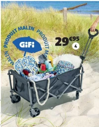 CHARIOT DE PLAGE DIM. 76X90X43 CM