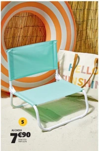 CHAISE DE PLAGE PLIANTE DIM. 44X42X48 CM