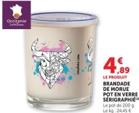 BRANDADE DE MORUE POT EN VERRE SÉRIGRAPHIÉ Coudene