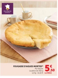 FOUGASSE D'AIGUES MORTES Pur beurre