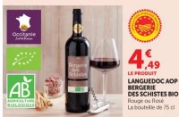 LANGUEDOC AOP BERGERIE DES SCHISTES BIO