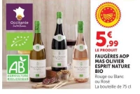 FAUGÈRES AOP MAS OLIVIER ESPRIT NATURE BIO