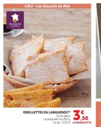 OREILLETTES DU LANGUEDOC Sucre glace