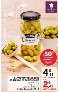 OLIVES VERTES LUCQUES LES JARDINS DE SAINT BENOIT