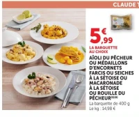 AÏOLI DU PÊCHEUR OU MÉDAILLONS D'ENCORNETS FARCIS OU SEICHES À LA SÉTOISE OU MACARONADE À LA SÉTOISE OU ROUILLE DU PÊCHEUR (1)(A)