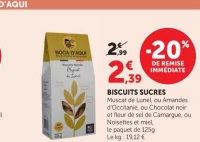 BOCA D'AQUI BISCUITS SUCRES