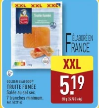 TRUITE FUMÉE Golden seafood